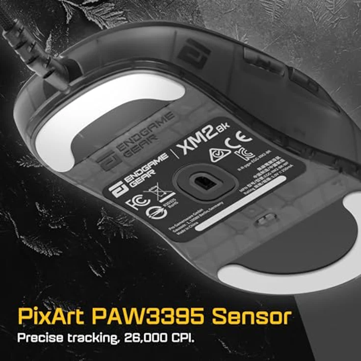 Endgame Gear XM2 8k Gaming Maus, kabelgebunden - Dark Frost, PixArt PAW3395-Sensor, Kailh GX Switches – Bild 3