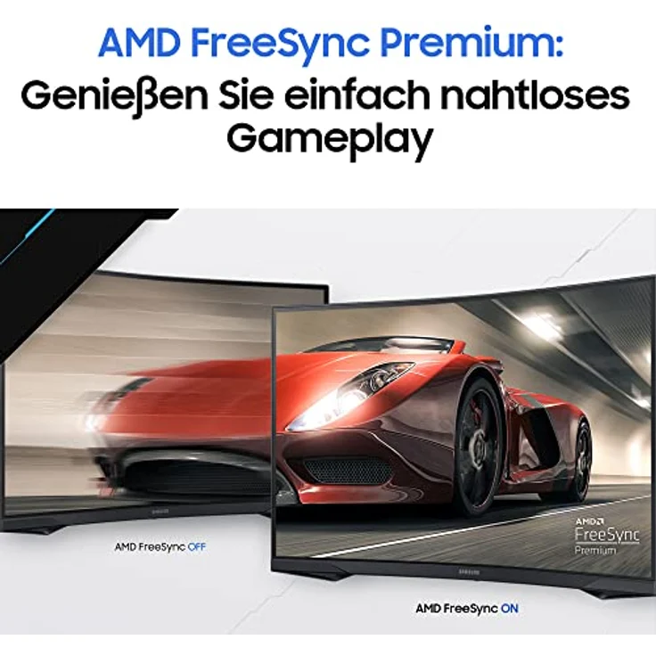 Samsung Odyssey G5 Curved Gaming Monitor C27G54TQBU, 27 Zoll, VA-Panel, WQHD-Auflösung, AMD FreeSync Premium, 1 ms Reaktionszeit, 144 Hz, Schwarz – Bild 5