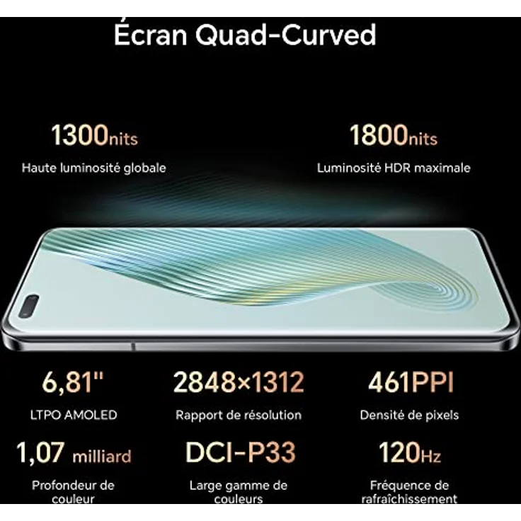Honor Smartphone Magic5 Pro 5G, 12 + 512 GB, Snapdragon 8 Gen 2, Display von 17,3 cm (6,81 Zoll) mit 120 Hz HDR Quad Curved, KI-Dreifachkamera mit 50 MP, riesiger 5100-mAh-Akku, Schwarz – Bild 2