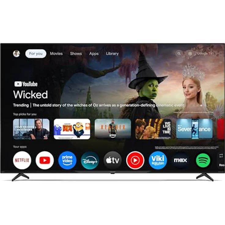 Sharp QLED TV 70HP5765E, 70 Zoll 4K UHD Smart Fernseher mit Google TV, Dolby Vision HDR, Dolby Atmos, Sound by Harman Kardon, Google Assistant und Triple-Tuner – Bild 2