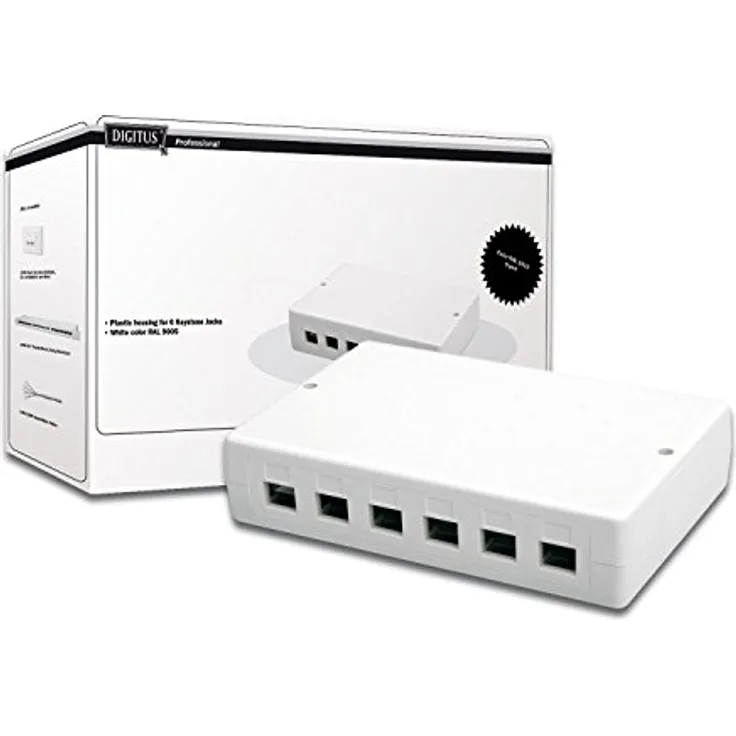 Digitus DN-93705, 6 Port Consolidation Point 1 HE, unbestückt für Keystone Module