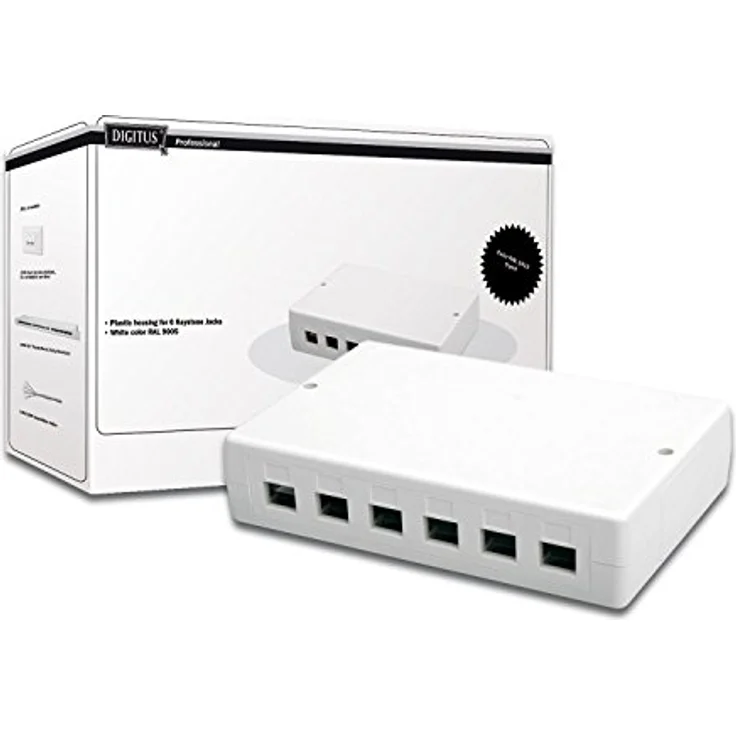 Digitus DN-93705, 6 Port Consolidation Point 1 HE, unbestückt für Keystone Module – Bild 1