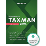 Lexware TAXMAN PROFESSIONAL 2026, Steuersoftware mit 1-Platz-Lizenz für bis zu 50 Steuererklärungen, inkl. Belegmanager und Elster-Assistent