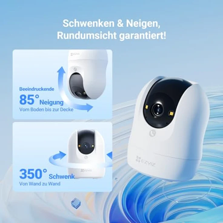 EZVIZ C6N G1, WLAN Überwachungskamera 5MP mit 360° PTZ, Personenerkennung, Auto-Zoom-Tracking, Farbnachtsicht, kompatibel mit Alexa, INDOOR, keine Monatsgebühr – Bild 4