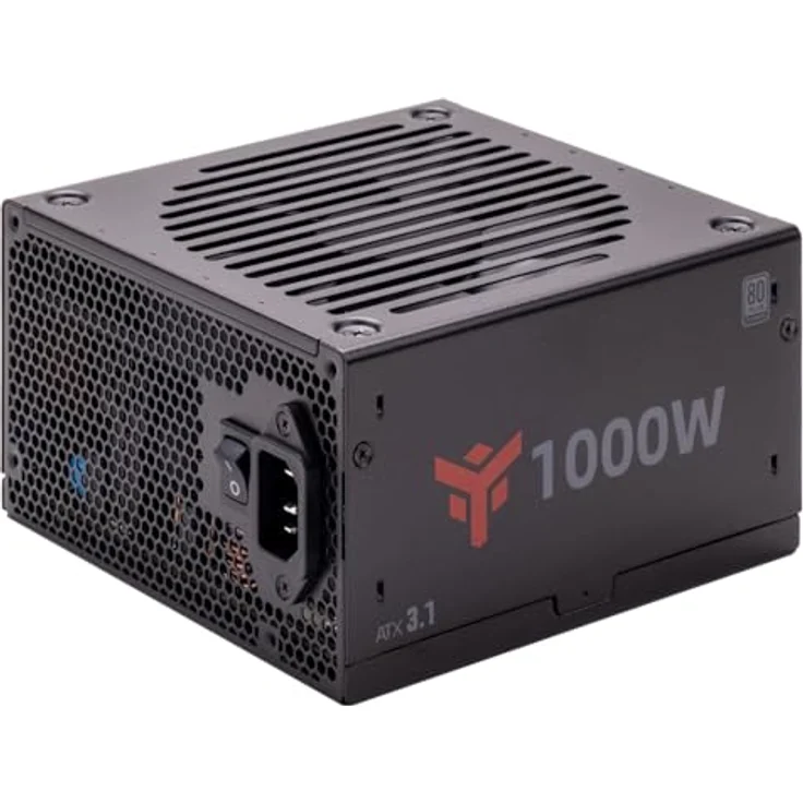 iTek PBI1000, 1000W Netzteil mit 80 Plus Platinum, ATX 3.1, modular, 14 cm FDB-Lüfter, japanische Kondensatoren – Bild 1