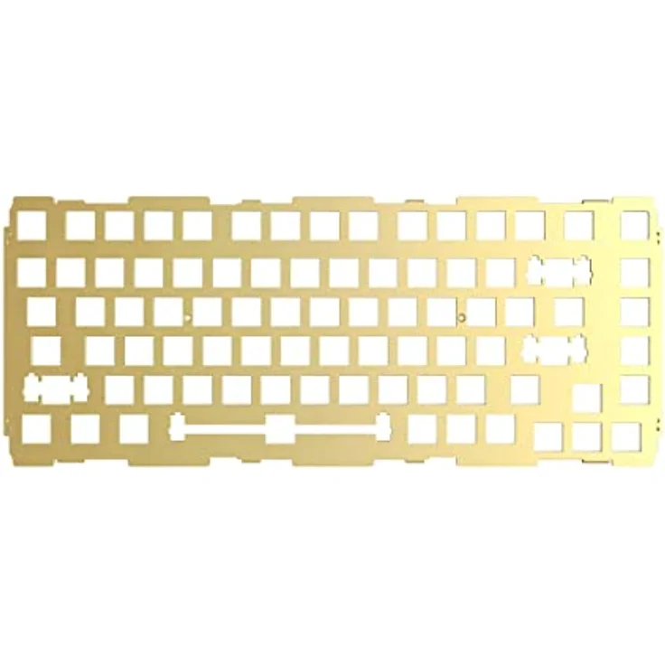 Glorious PC Gaming Race GMMK Pro 75% Switch Plate, Gaming Zubehör für Custom Tastatur GMMK Pro Keyboard Gaming, Superrobustes Messing Schalterplatte für GMMK Pro ISO Layout – Bild 1