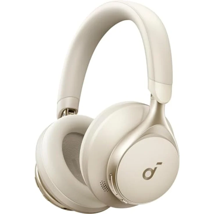 soundcore by Anker Space One Kabellose Kopfhörer, Aktives Noise Cancelling mit 2X stärkere Stimmunterdrückung, 40h Wiedergabe, Hi-Res Audio, Bluetooth 5.3, Farbe: Cafe Latte – Bild 1