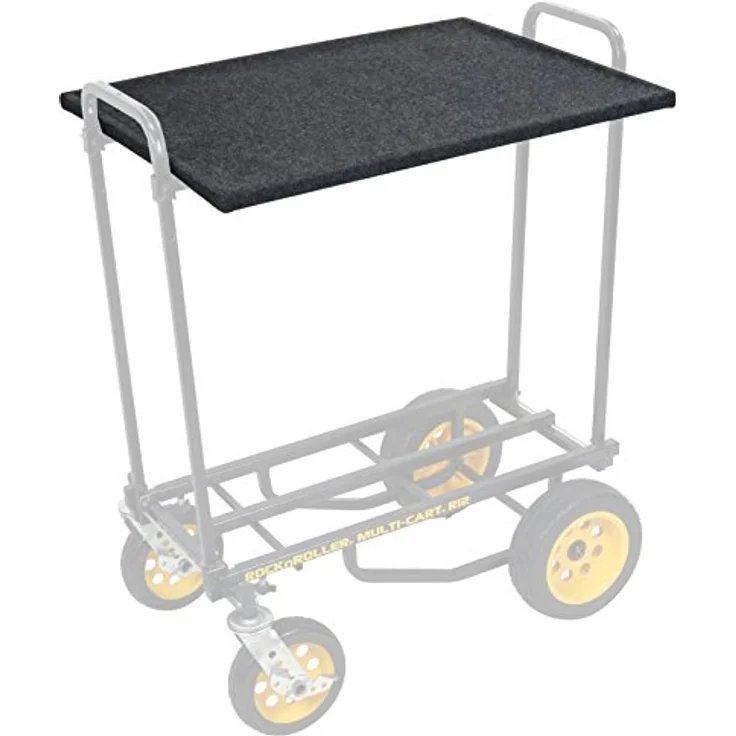 RocknRoller RSHM2 Abdeckplatte für Audio Racks, robuste Teppichoberfläche, schwarz, geeignet für 2 Höheneinheiten – Bild 2