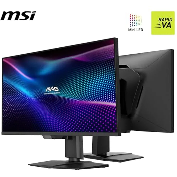 MSI MAG 274QPF X30MV Gaming Monitor 27 Zoll WQHD, Rapid VA Mini-LED, 300 Hz, 0,5 ms, DisplayHDR 1000, HDMI 2.1, DP 1.4a, höhenverstellbar, Schwarz – Bild 2
