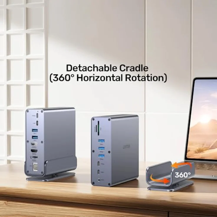 Unitek Docking Station USB-C mit 2 x HDMI, DisplayPort und 1GbE Ethernet – Bild 5