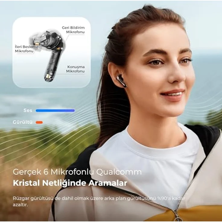 Soundpeats Air5 Pro, kabellose Earbuds mit aktivem Noise Cancelling, schwarz – Bild 6