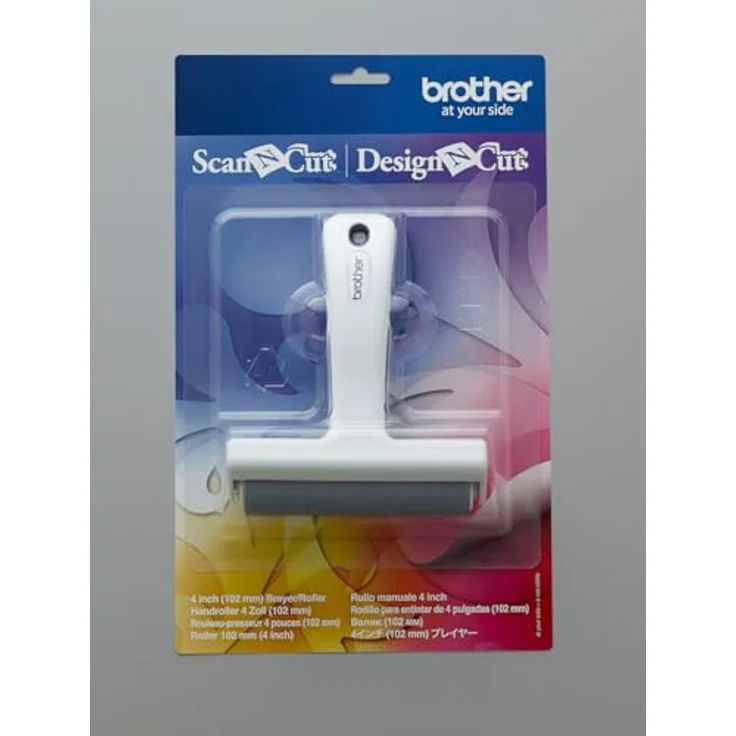 Brother Druckroller 10 cm für ScanNCut, Andruckrolle mit Komfortgriff aus Kunststoff und Weichgummi – Bild 3