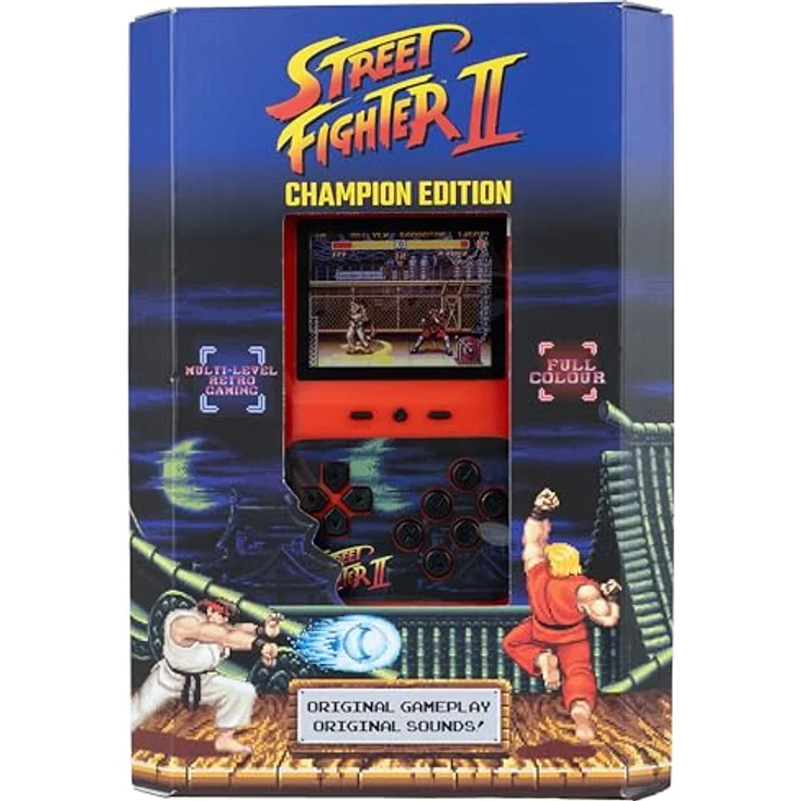 Fizz creations Street Fighters 2 Champion Edition, Retro Handheld Spielekonsole mit farbigem Display und 12 klassischen Charakteren – Bild 6