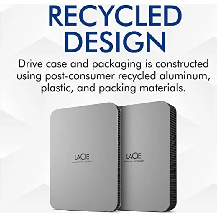 LaCie MOBILE DRIVE V2 Moon 4TB tragbare externe Festplatte, 2.5 Zoll, Mac & PC, silber, inkl. 2 Jahre Rescue Service, Modellnr.: STLP4000400 – Bild 4