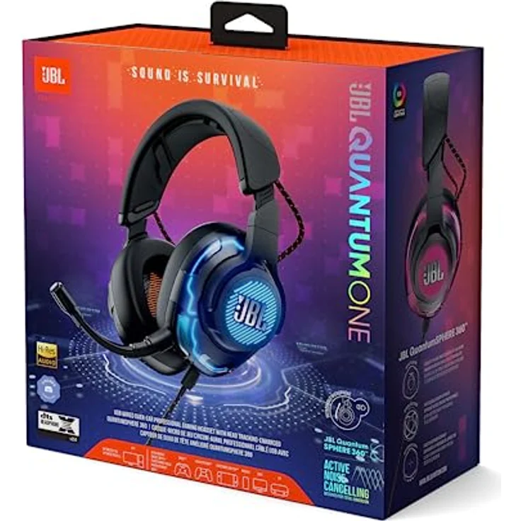 JBL Quantum ONE Over-Ear Gaming Kopfhörer in Schwarz Für PC oder Konsole Mit QuantumSPHERE 360-Technologie – Bild 6