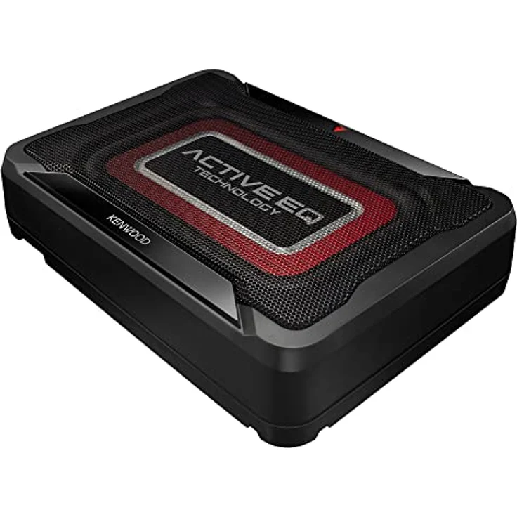 KENWOOD KSC-PSW7EQ, Aktiver Subwoofer mit 160 W Ausgangsleistung, Aluminium-Gehäuse, kompakt 280 mm x 220 mm x 70 mm – Bild 1