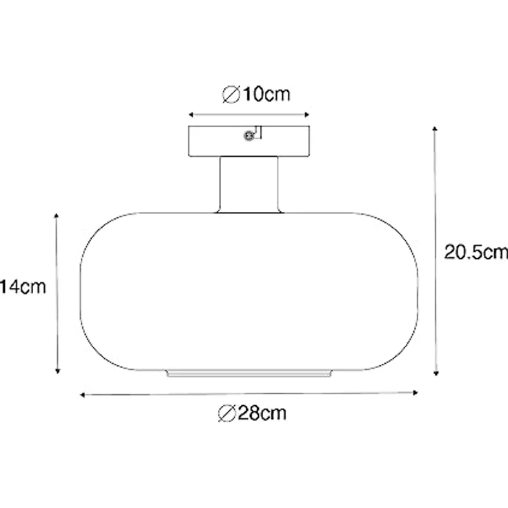 Qazqa Art Deco Deckenlampe in Schwarz mit Rauchglas - Bizle I LED geeignet E27 – Bild 4