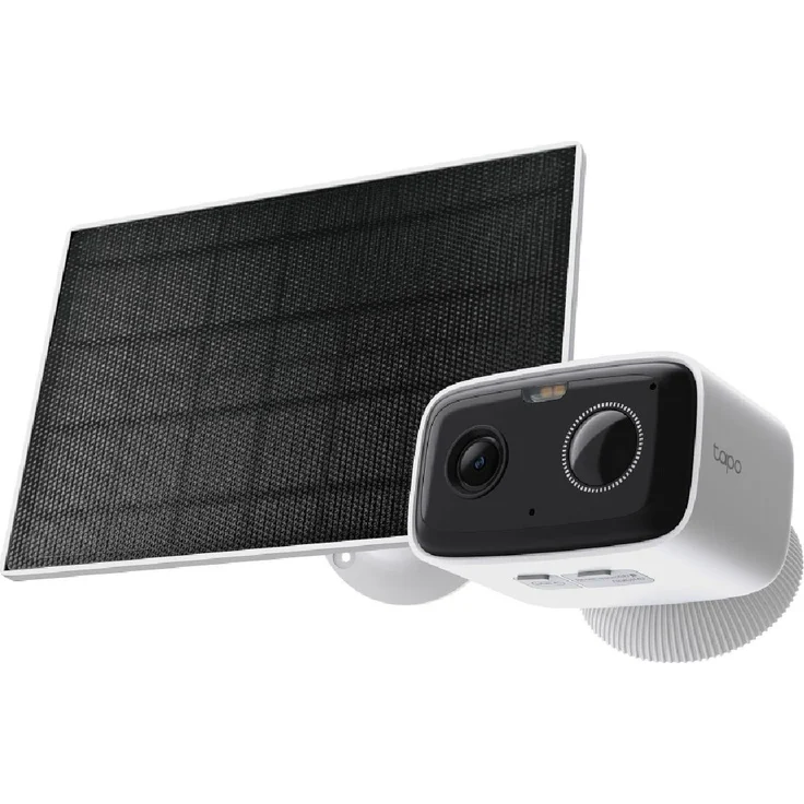 TP-Link Tapo TC80, Sicherheitskamera mit Solarpanel, 2MP Bildauflösung, Nachtsicht, IP65 Schutzart, für Außenbereich