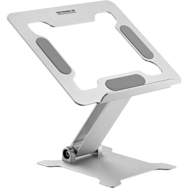 Speaka Professional SP-LS-200, höhenverstellbarer Notebook-Ständer aus Aluminium, klappbar für Laptops/ Tablets bis 15 Zoll – Bild 2