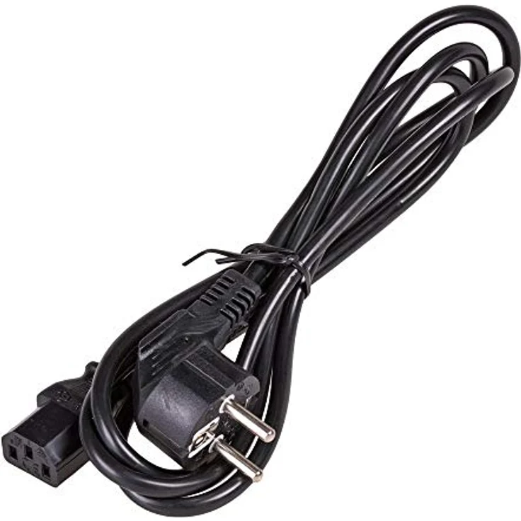 AKYGA AK-PC-01C Hohe qualität stromkabel, 1,8m für PC, Drucker, Bildschirme schwarz – Bild 2