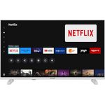 TELEFUNKEN XF40TO750S-W Fernseher 40 Zoll Smart TV Full HD HDR HD+ 6 Monate inkl. Triple-Tuner, weiß