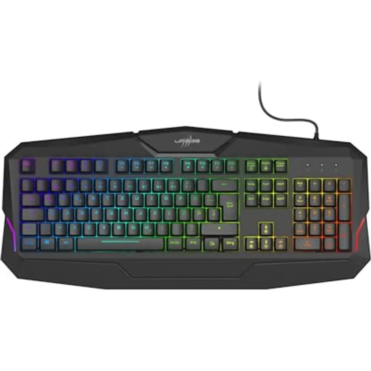 uRage Gaming-Keyboard Exodus 210 Illuminated, Handballenauflage, kabelgebunden, schwarz