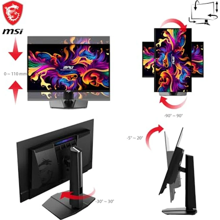 MSI MPG 271QRXDE 26,5 Zoll WQHD Gaming Monitor (0,03 ms Reaktionszeit, 360 Hz) – Bild 6