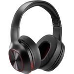 Hama Bluetooth-Kopfhörer Spirit Calypso II, Over-Ear, Bass Boost, faltbar, SW (NC, Kabellos), Rot, Schwarz