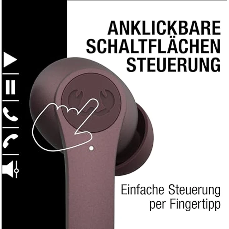 Fresh'N Rebel Twins Rise - Wireless ANC Earbuds with Wireless Charging - Deep Mauve (ANC, 30h, wireless) – Bild 7