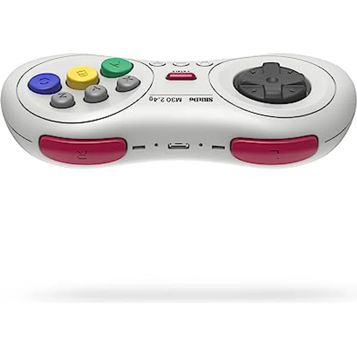 8bitdo M30 2.4G Wireless Gamepad for SEGA Mega Drive Mini and Switch with 6-Button, Retro-Controller in Schwarz – Bild 4