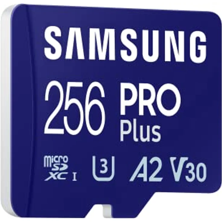 Samsung PRO Plus microSD Speicherkarte (MB-MD256SA/EU), 256 GB, UHS-I U3, Full HD & 4K UHD, 180 MB/s Lesen, 130 MB/s Schreiben, Karte für Smartphone, Drohne oder Konsole, inkl. SD-Adapter (2023) – Bild 3