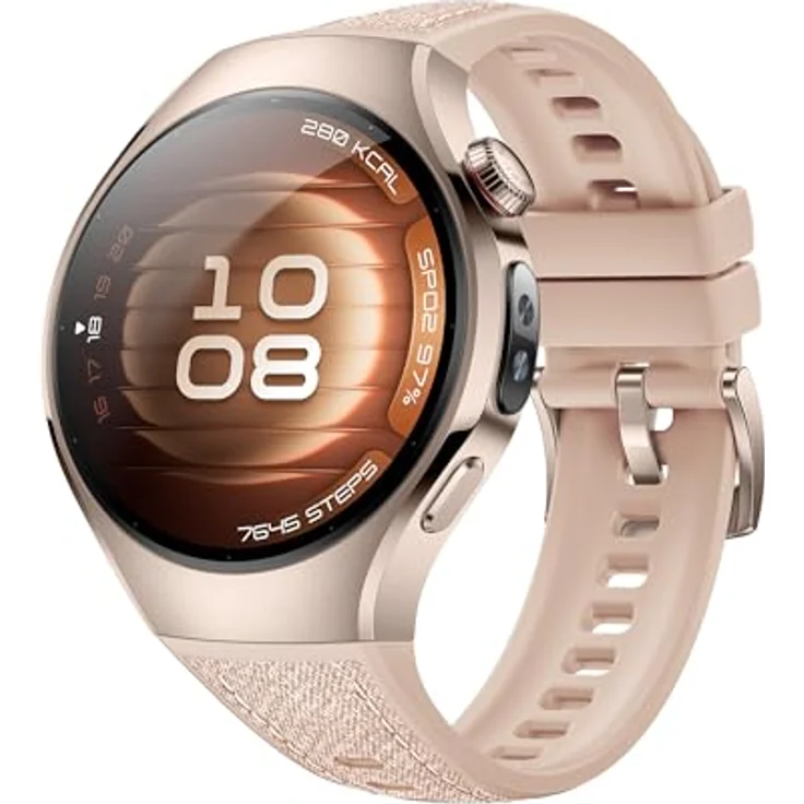 HUAWEI WATCH 5, Smartwatch 42mm mit eSIM, 12 Tage Akkulaufzeit, titanium – Bild 2
