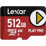 Lexar microSD Express 7.1 PLAY Pro 512 GB, Hochgeschwindigkeits-Speicherkarte für Gaming und Multimedia