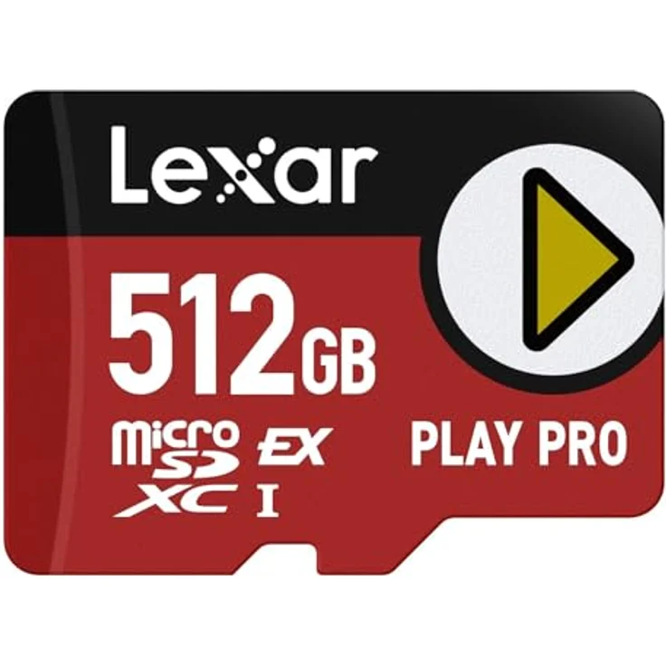 Lexar microSD Express 7.1 PLAY Pro 512 GB, Hochgeschwindigkeits-Speicherkarte für Gaming und Multimedia – Bild 1