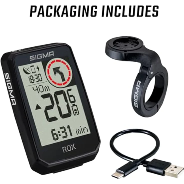 SIGMA ROX 2.0 Endurance Black | GPS Fahrradcomputer mit 26h Akkulaufzeit, kabellos, E-Bike kompatibel, inklusive OVERCLAMP Butler – Bild 4