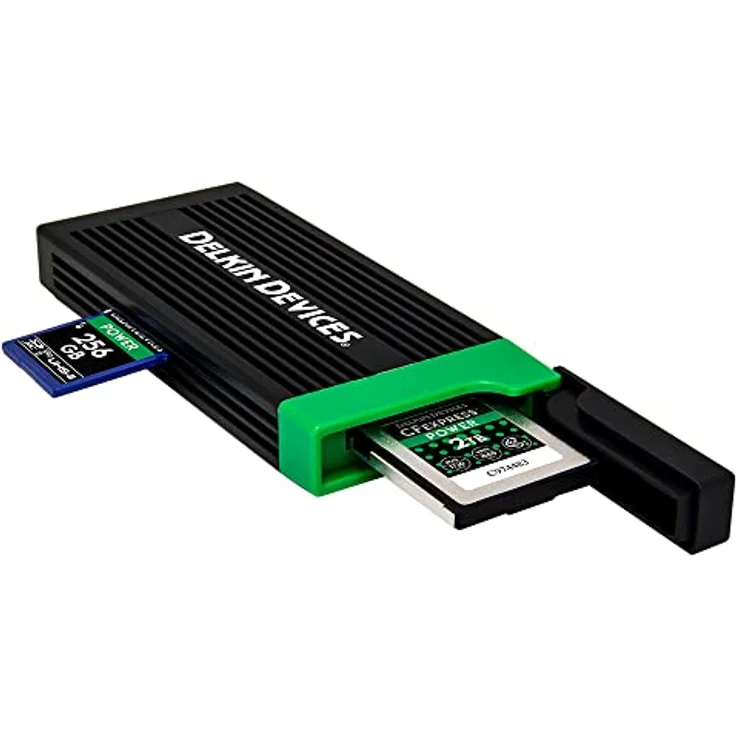 Delkin DELKIN USB 3.2 CFexpress Typ B & SD UHS-II Speicherkartenleser, Schwarz (DDREADER-56) – Bild 4