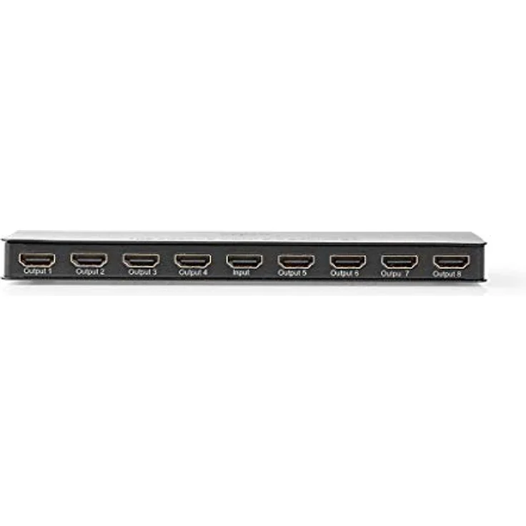 Nedis HDMI Splitter - 8-Port - HDMI Eingang - 8x HDMI Ausgang - 18 Gbps - Metall - Anthrazit – Bild 4