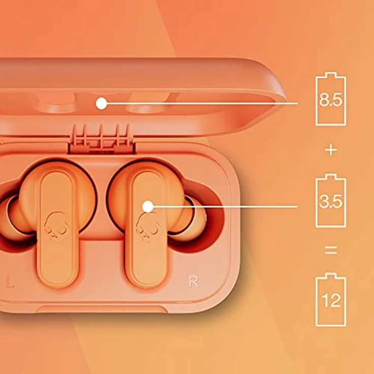 Skullcandy DIME True Wireless In-Ear-Kopfhörer, orange – Bild 4
