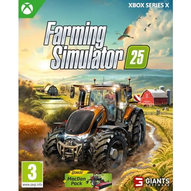 Giants Software Farming Simulator 25, Xbox Series X-Spiel mit realistischem Farming-Erlebnis und umfangreicher Fahrzeugauswahl