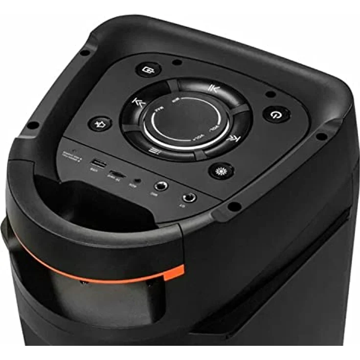 Blaupunkt Lautsprecher PB06DB, Bluetooth und Karaoke Partybox, Schwarz – Bild 4