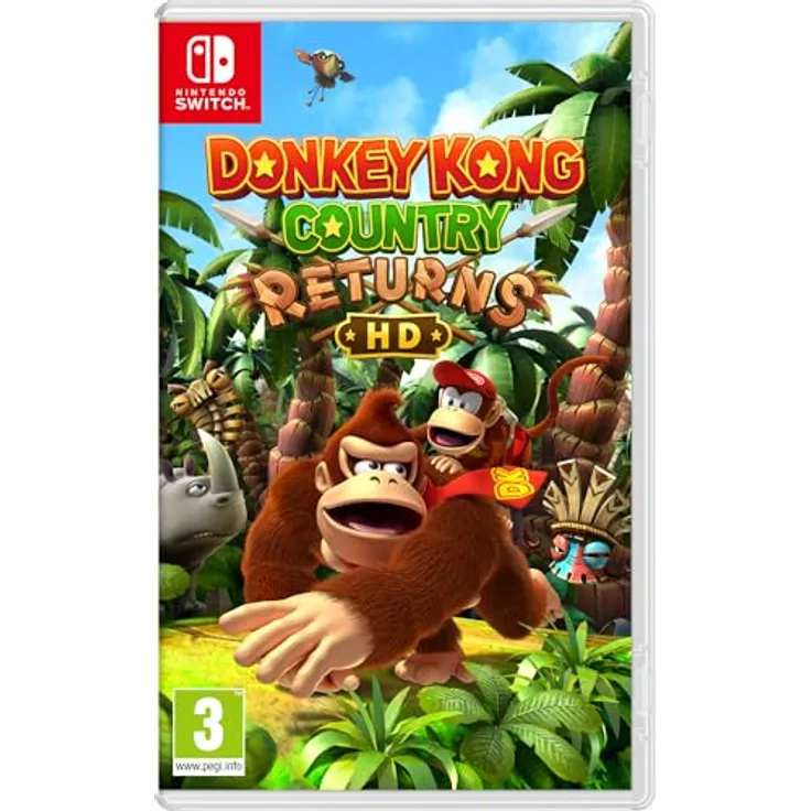 NINTENDO SWITCH Donkey Kong Country Returns HD [PEGI], Grafisch aufbereitet in HD für Nintendo Switch, enthält die Extralevel aus der Nintendo 3DS-Version