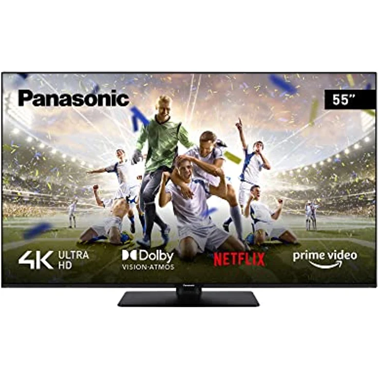 Panasonic TX-55MX600E, 55 Zoll 4K Ultra HD LED Smart TV, High Dynamic Range (HDR), Linux TV, Dolby Atmos & Dolby Vision, Google Assistant & Amazon Alexa Unterstützung, Bluetooth, Schwarz – Bild 1
