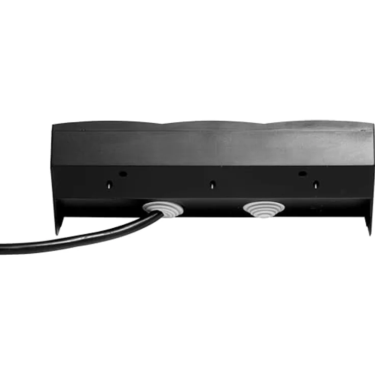 McPower Unterbausteckdose Flair, 3-Fach Steckdosenblock mit 2m Kabel, schwarz matt, 250V / 16A, Schutzkontakt – Bild 4