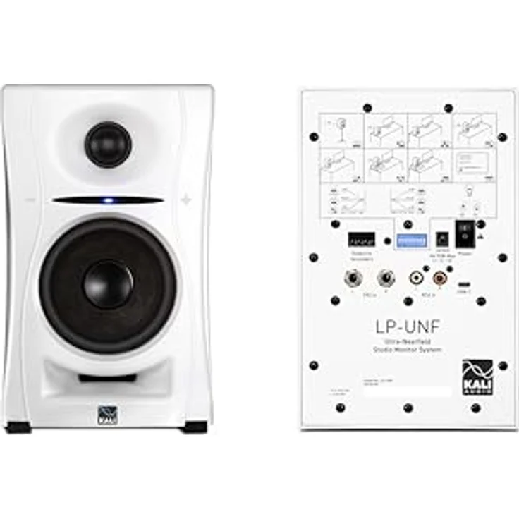 Kali Audio LP-UNF Nahfeldmonitor, 160 Watt, Studiomonitor mit Boundary EQ, Hi-Fi Bluetooth/USB-C Konnektivität, Weiß – Bild 2