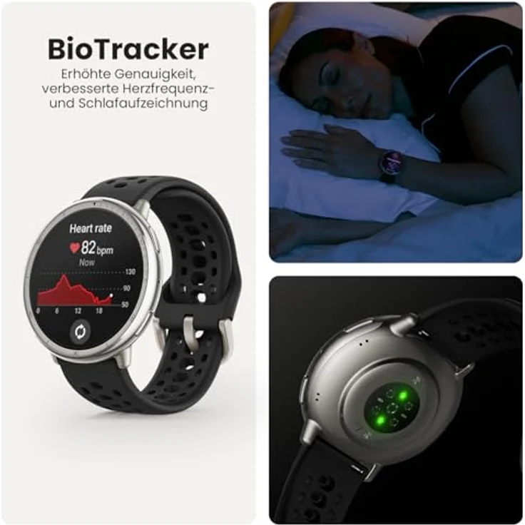 Amazfit Active 2 Smart Watch 44mm, AI, Sprachsteuerung, GPS, kostenloses Kartenmaterial, 10 Tage Akku, 160plus Sportmodi, 5 ATM wasserdicht, für Android und iPhone, Edelstahlgehäuse, AMOLED-Display – Bild 5