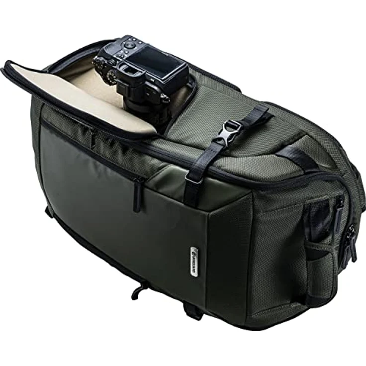 Vanguard VEO SELECT 48BF GR, Fotorucksack mit Platz für Spiegelreflexkamera und bis zu fünf Objektive, Grün – Bild 6