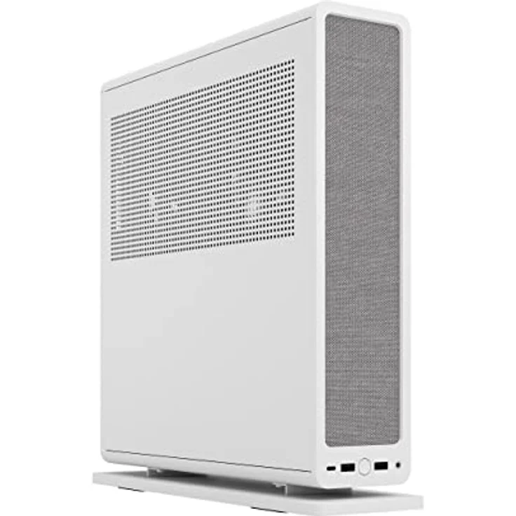 Fractal Design Ridge White - PCIe 4.0 Riser Card Included - 2X 140mm PWM Aspect Fans Included - Type C USB - m-ITX PC Gaming Case – Bild 1