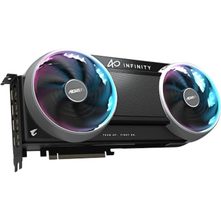Gigabyte AORUS GeForce RTX 5080 Infinity 16G, Grafikkarte mit 16 GB GDDR7, WINDFORCE HYPERBURST Kühlsystem, RGB Halo – Bild 2
