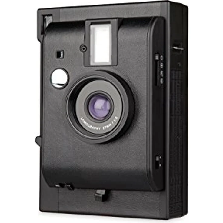 Lomo Lomo'Instant Black Edition, Sofortbildkamera mit integriertem Blitz, kreativen Farbgelfiltern und variablen Verschlusszeiten, Schwarz – Bild 2