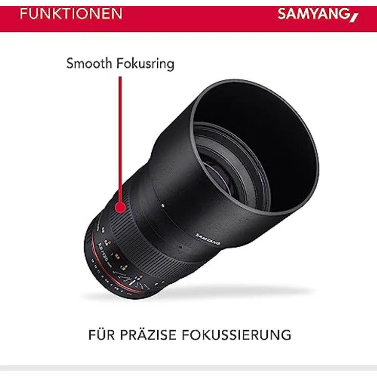 Samyang 135mm F2.0 Objektiv für Anschluss Canon EOS – Bild 3
